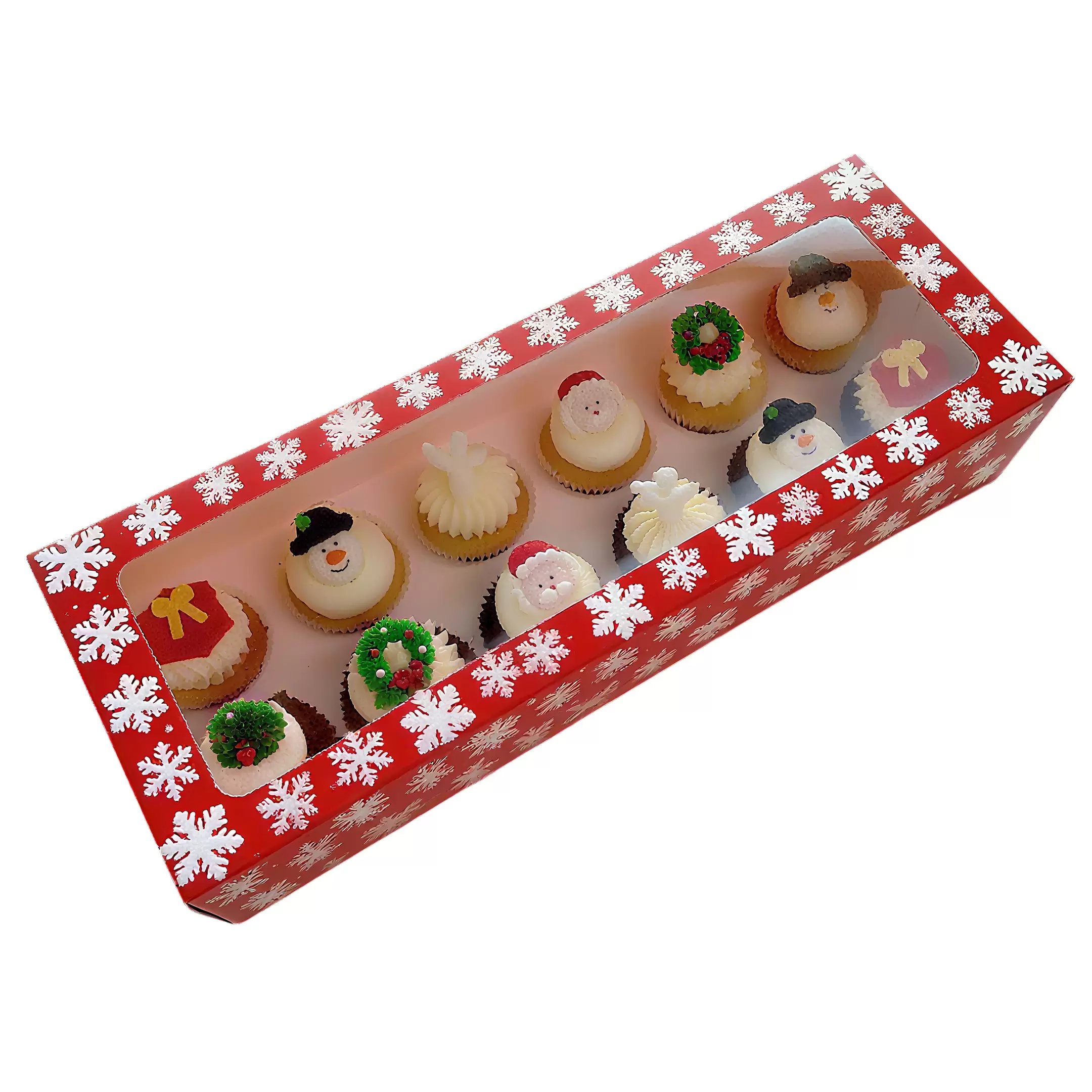 Custom Christmas chocolate gift boxes for seasonal confectionery packaging